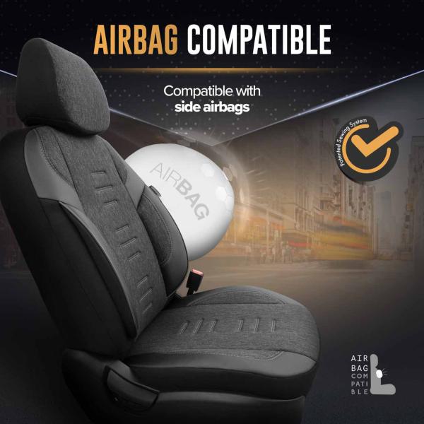 Auto Sitzbezug Set Universal Vorne und Hinten Komfortabel Komplett Set